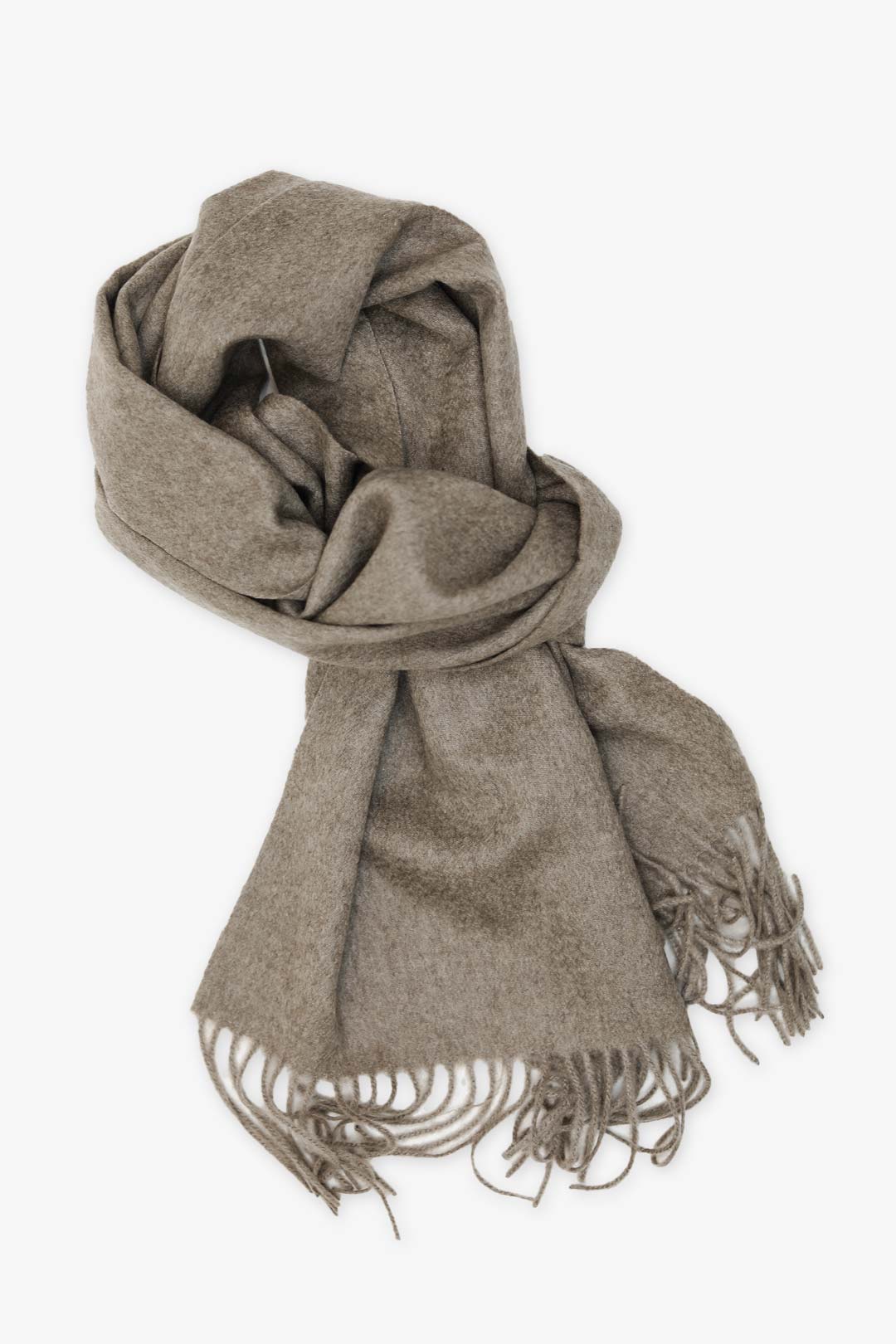 Dark Taupe Pure Cashmere Scarf