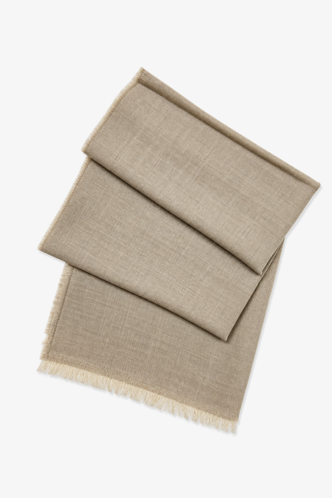 Beige Lightweight Cashmere Scarf
