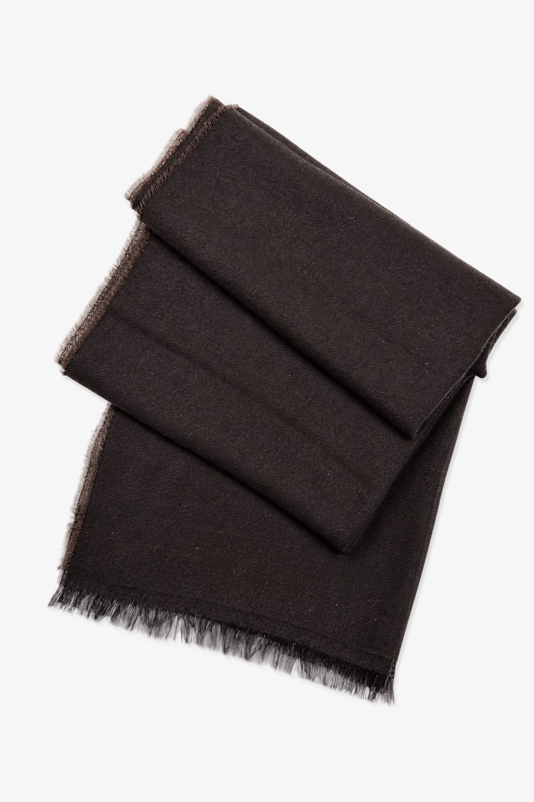 Dark Brown Lightweight Cashmere Scarf