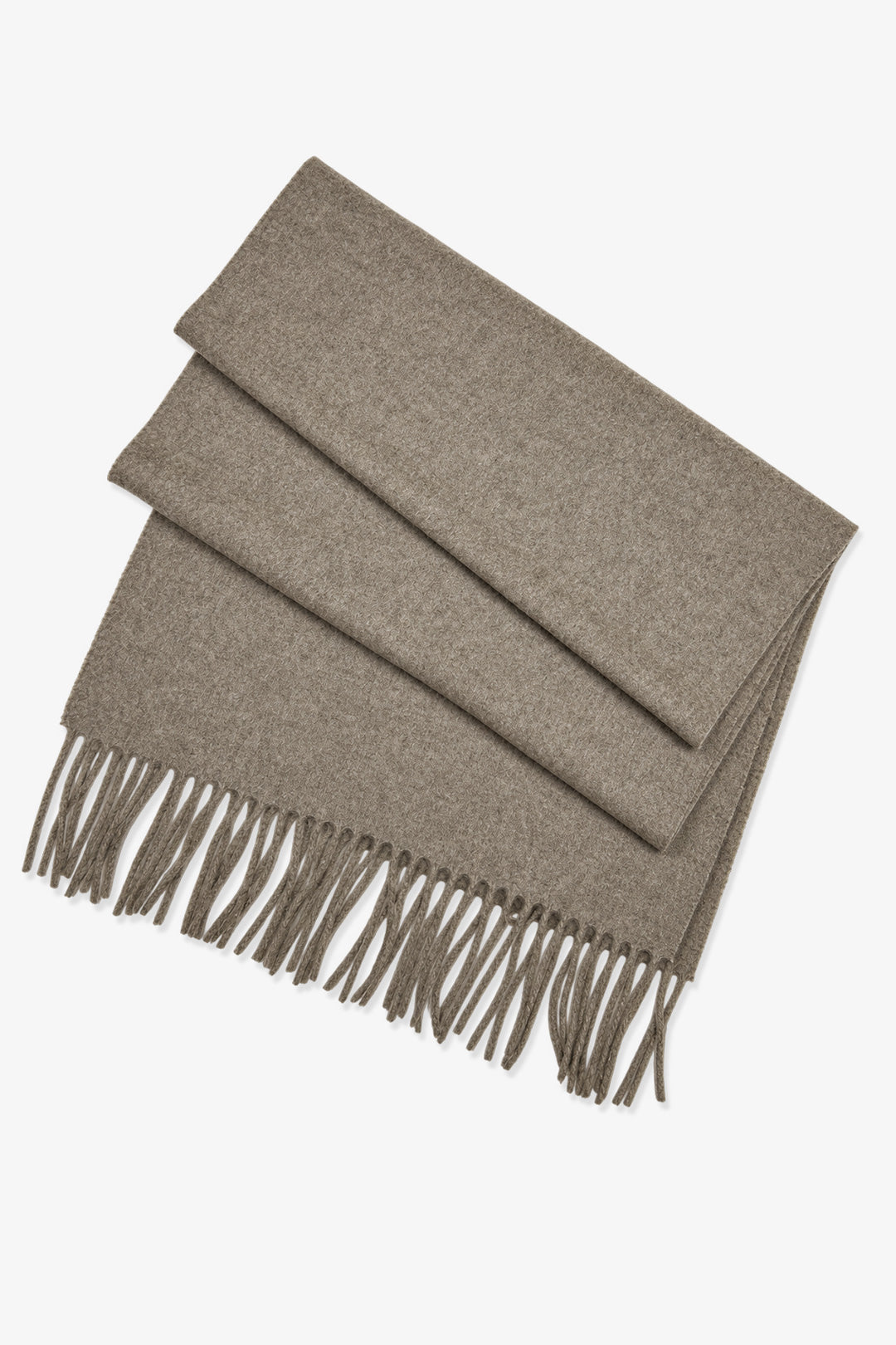 Taupe Pure Cashmere Scarf