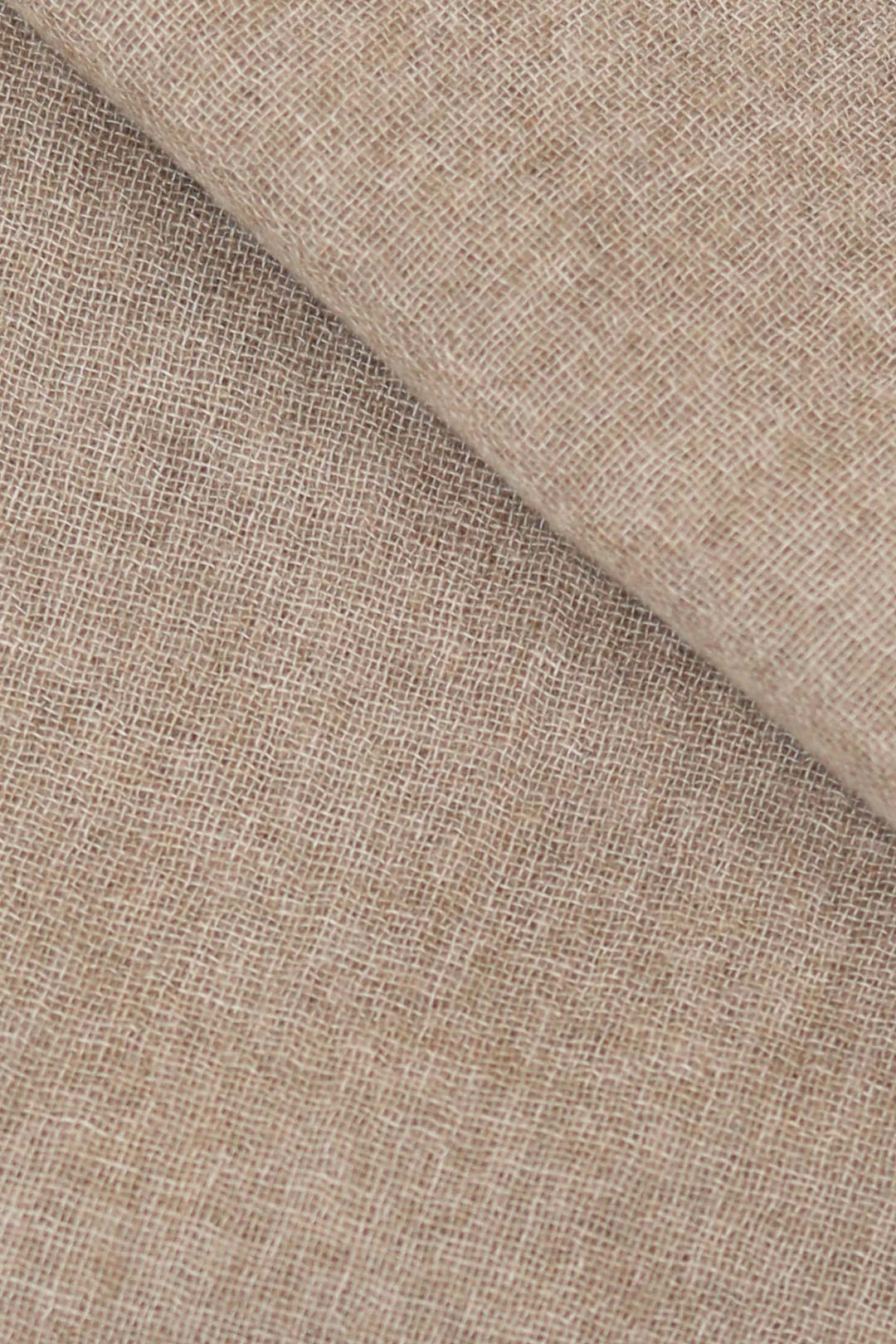 Beige Woven Lightweight Cashmere Scarf