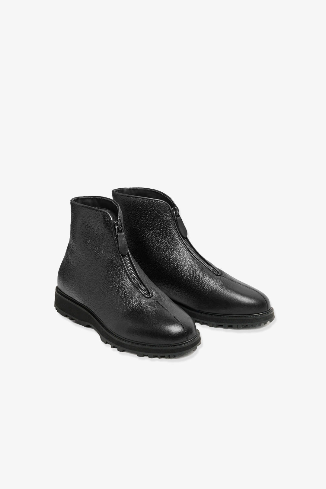 Black Country Calf  Zipper Boot