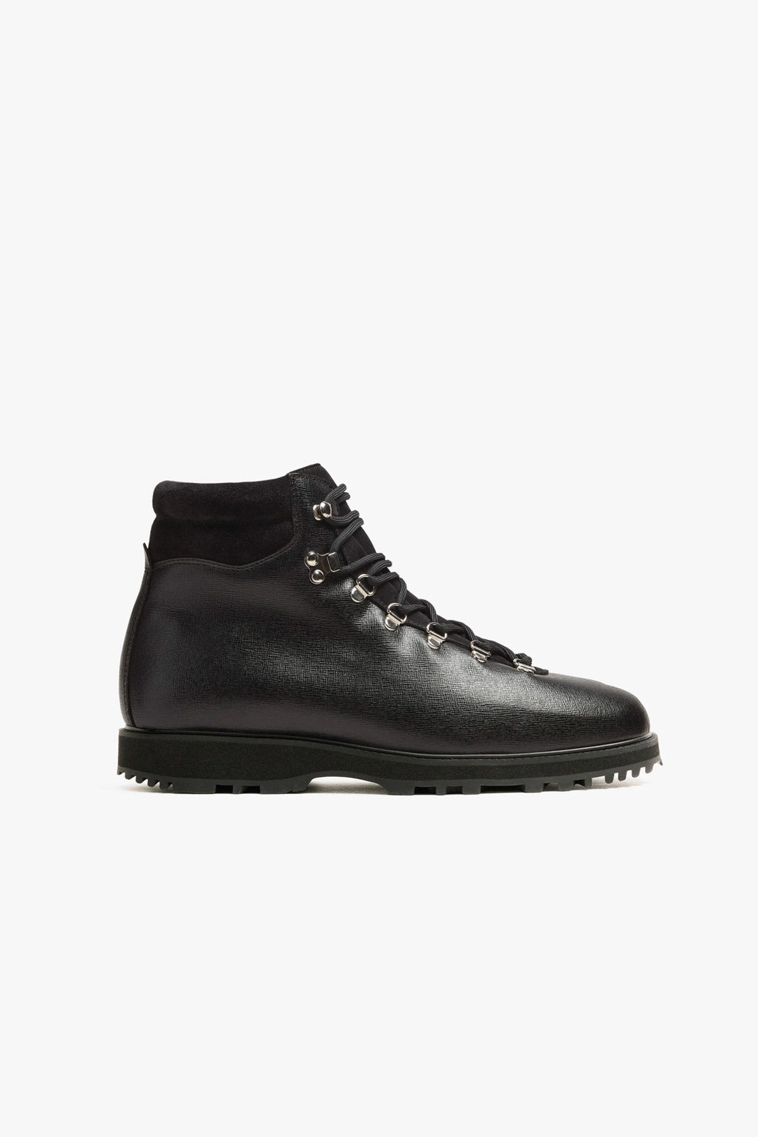 Black Grain Calf Hiking Boot