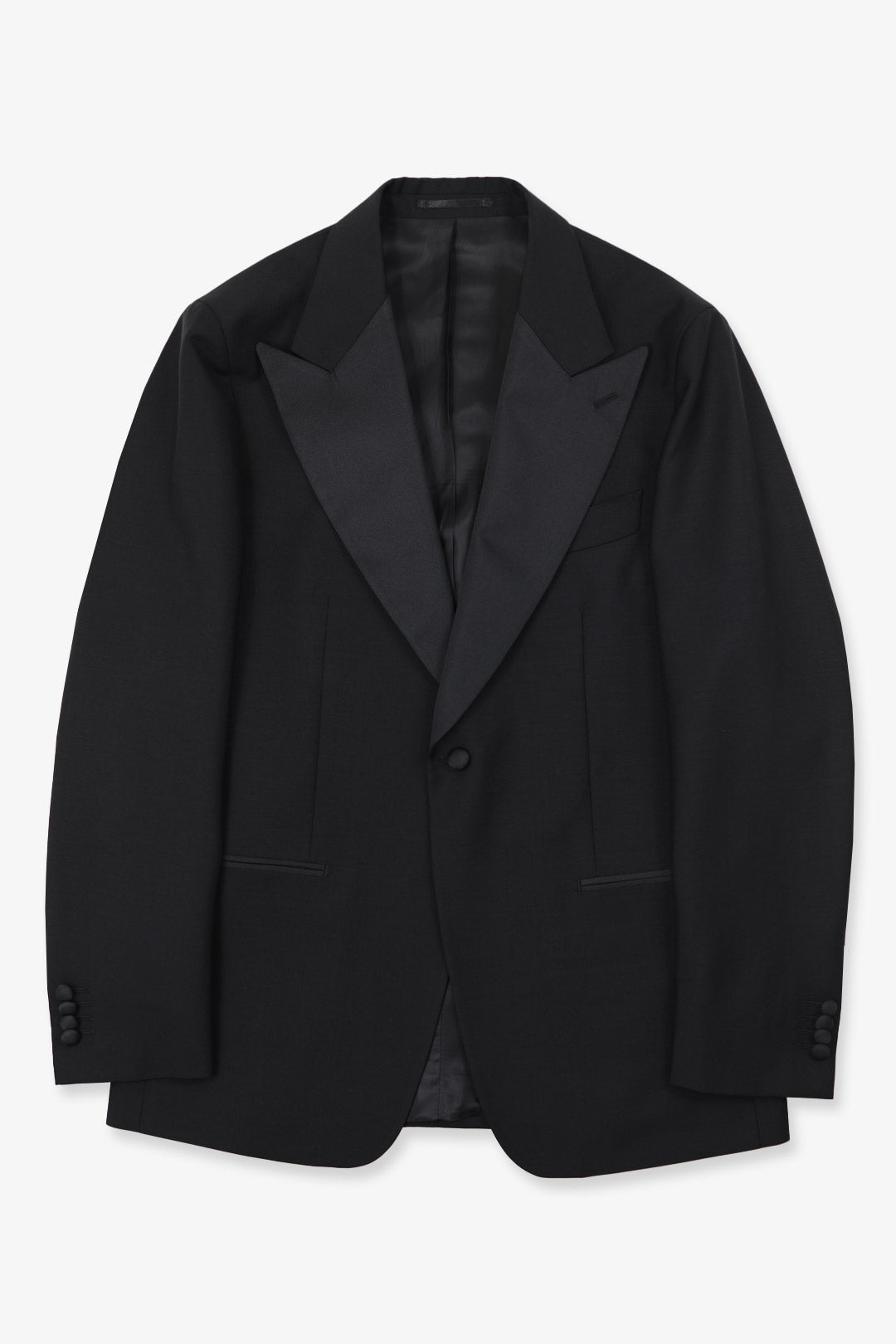 Black Tropical Wool Mohair Tuxedo Jacket