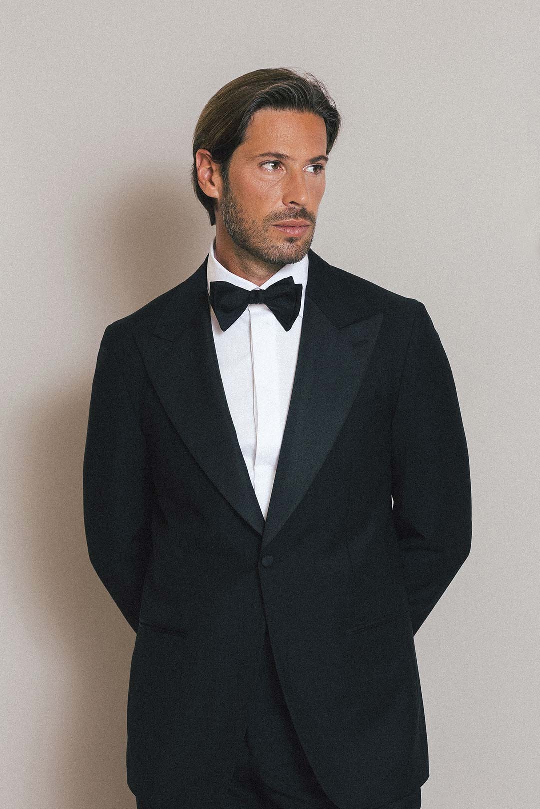 Black Tropical Wool Mohair Tuxedo Jacket