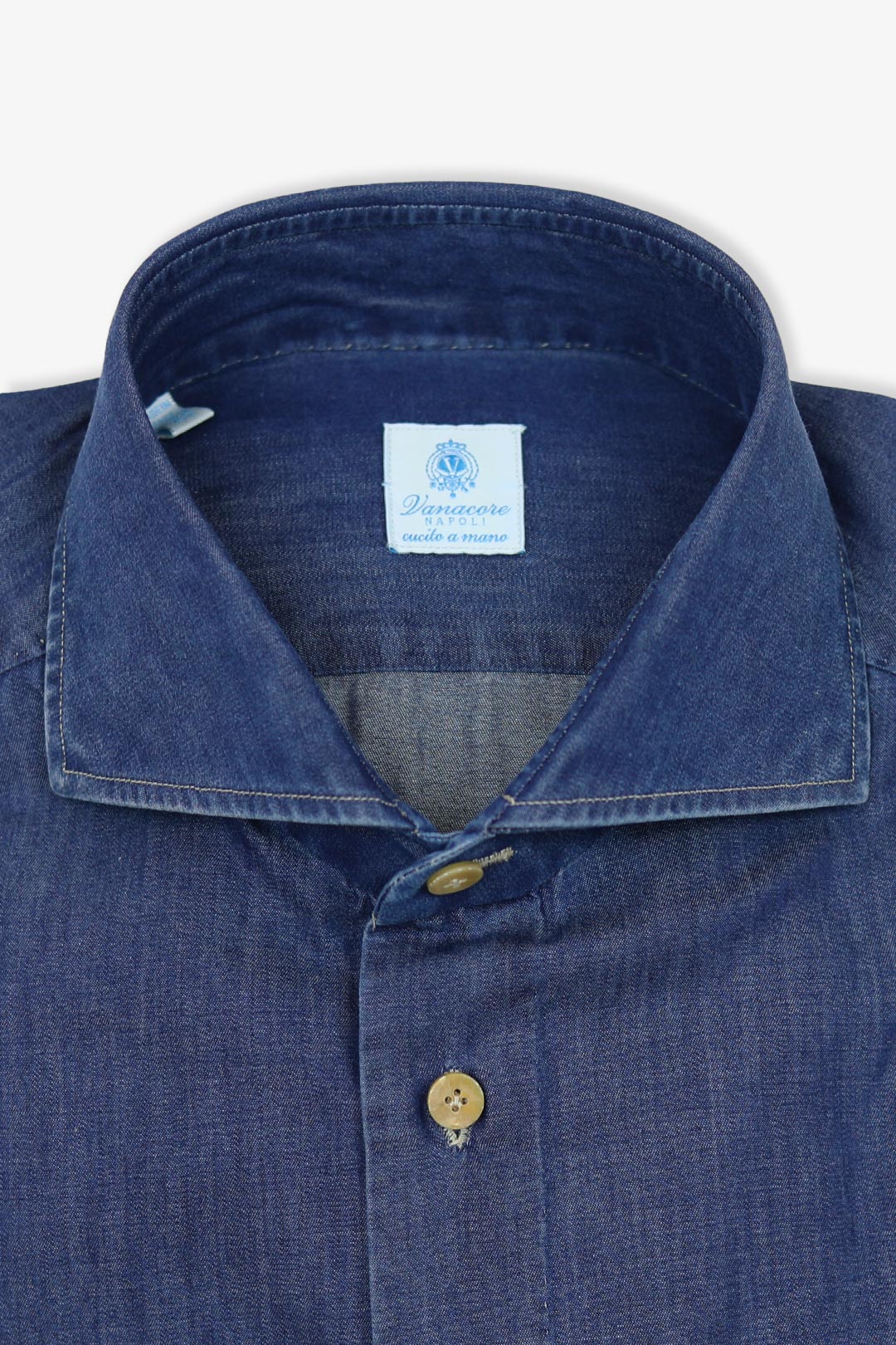 Blue Denim Cutaway Shirt