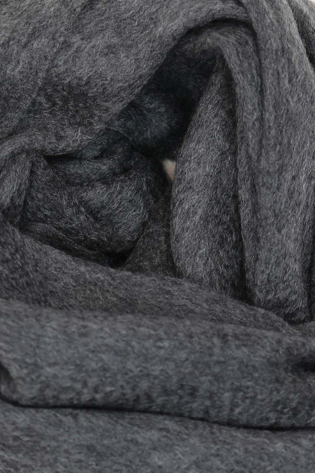 Charcoal Grey Pure Cashmere Scarf