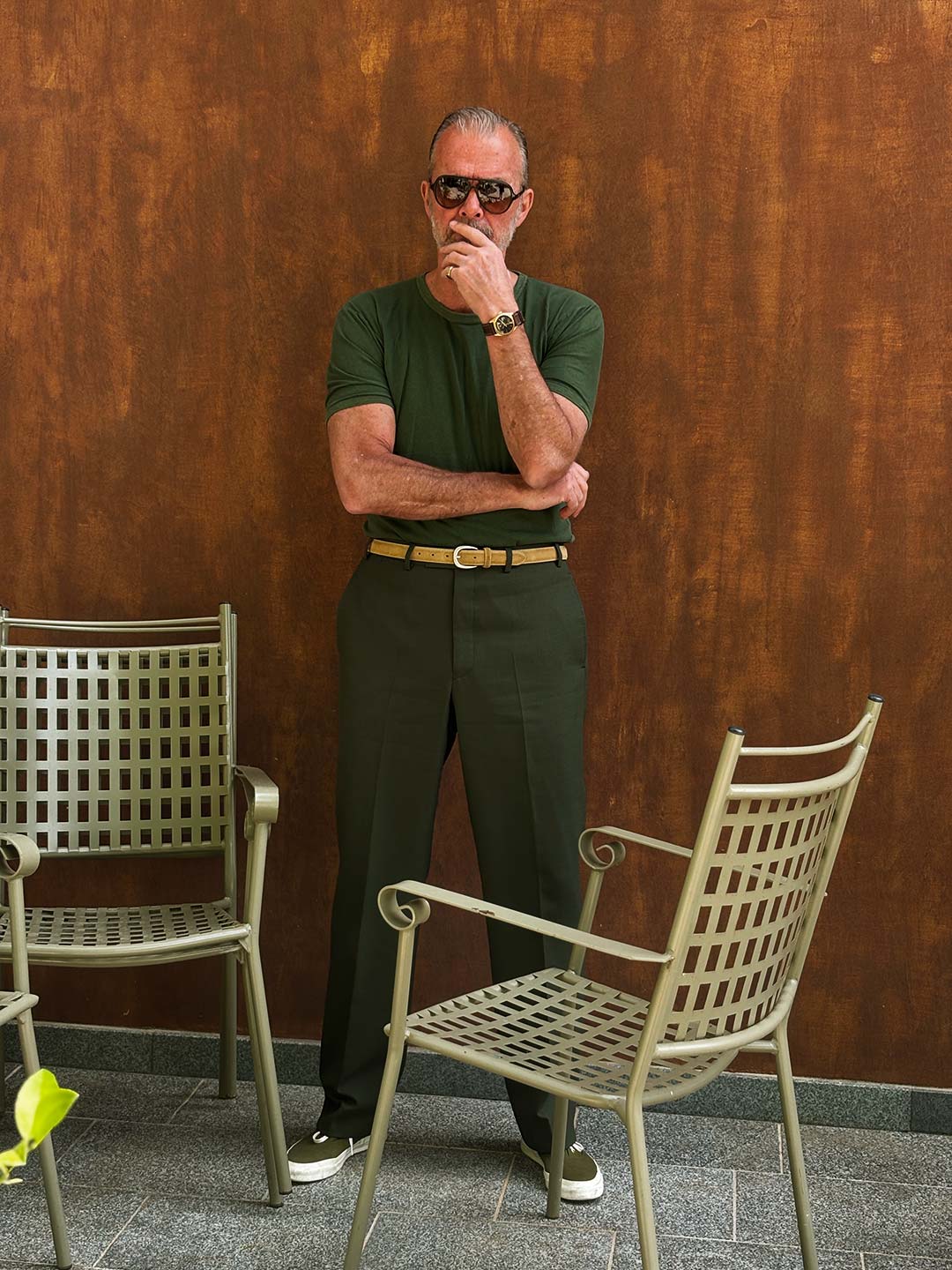 Made-to-order Lovat Green Tropical Wool Suit Trouser