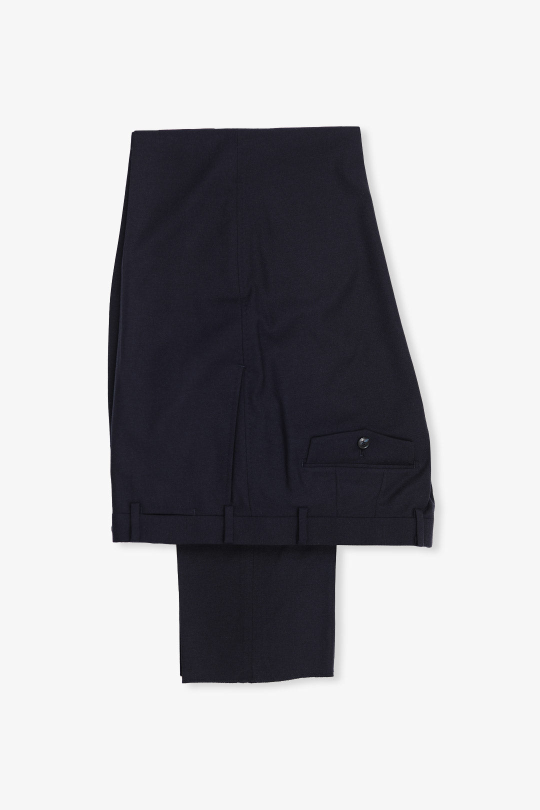 Midnight Blue Cashmere Wool Lyocell Suit Trouser