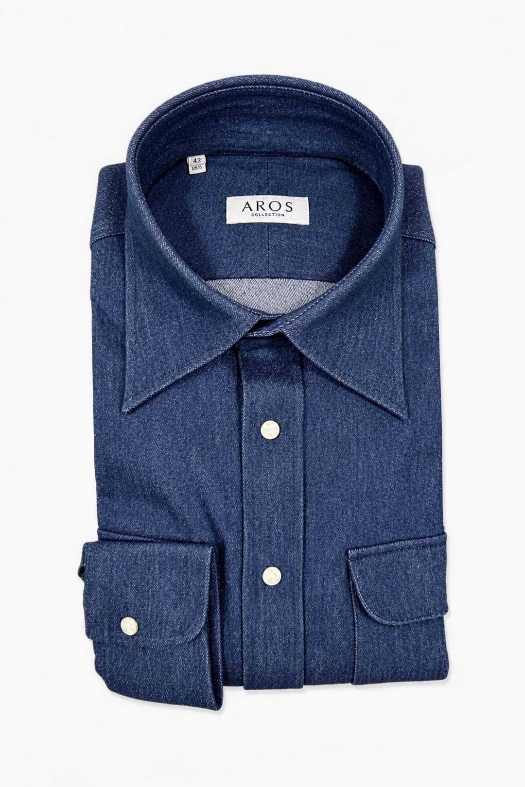 Blue Heavy Denim Cotton Casual Shirt
