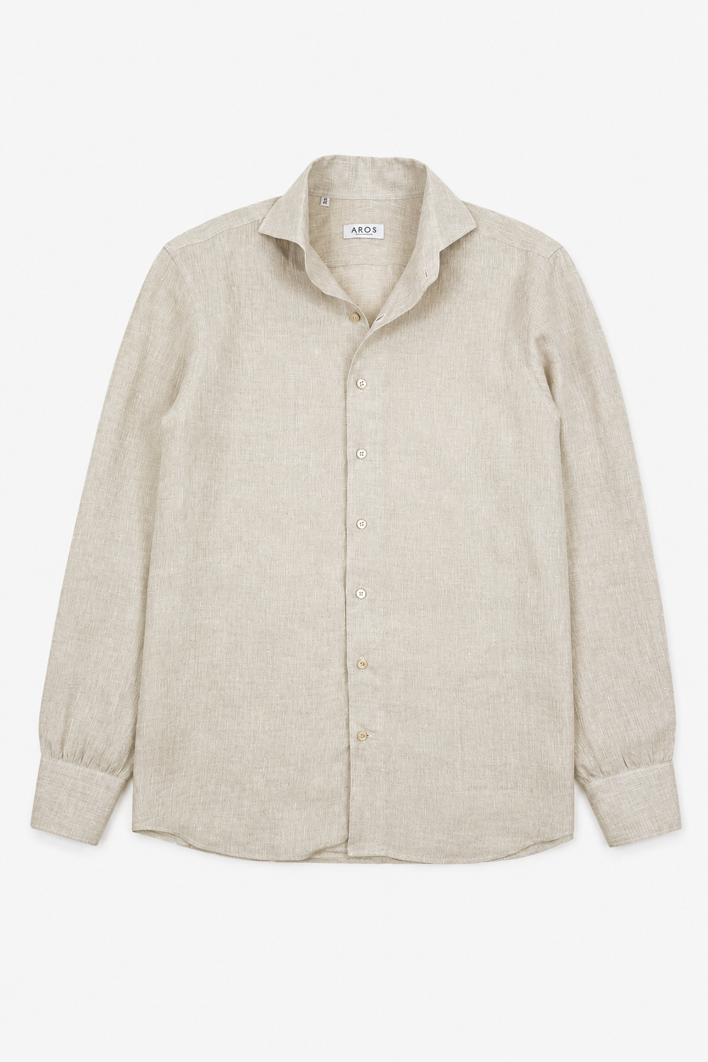 Sand Linen One Piece Collar Shirt
